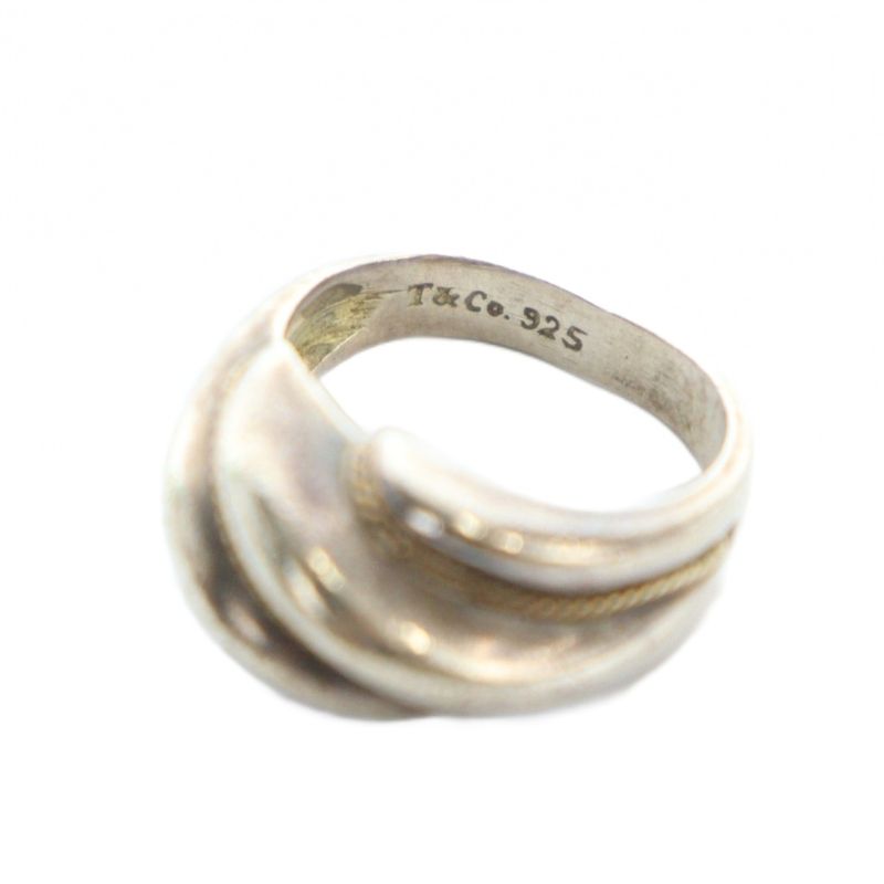 Tiffany & Co Tiffany & CO Twisted Ring Accessories Silver925 Logo No 13 Silver
