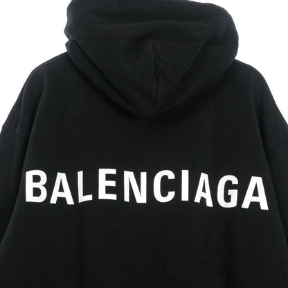 Balenciaga 17AW Back Logo Pullover Hoodie Sweatshirt Hoodie Long Sleeve S Black