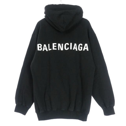 Balenciaga 17AW Back Logo Pullover Hoodie Sweatshirt Hoodie Long Sleeve S Black