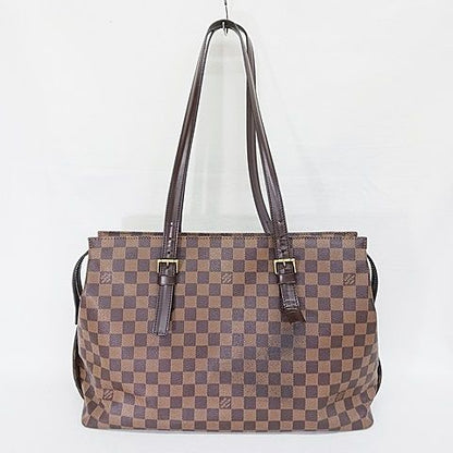 Louis Vuitton Damier Chelsea Tote Bag Shoulder Bag Ebene Brown N51119 AA