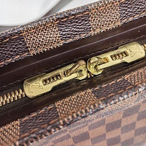 Louis Vuitton Damier Chelsea Tote Bag Shoulder Bag Ebene Brown N51119 AA
