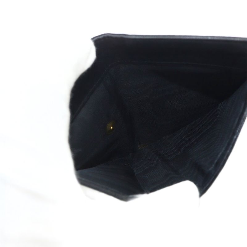 Prada Fold Wallet Quilted Nylon Leather Triangle Plate Logo Black - GY11 MQ - OH