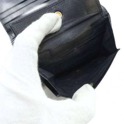 Prada Fold Wallet Quilted Nylon Leather Triangle Plate Logo Black - GY11 MQ - OH