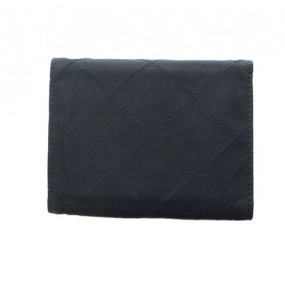 Prada Fold Wallet Quilted Nylon Leather Triangle Plate Logo Black - GY11 MQ - OH