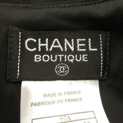 Chanel Bouteoque 97A Vintage Skirt Tight Knee Length Knee Length Grosgrain Tape