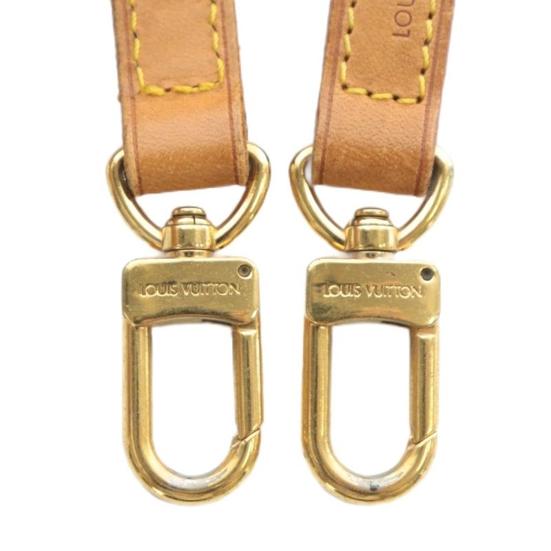 Louis Vuitton Shoulder Strap Bag Strap Crossbody Leather Logo Brown XZ - OH -