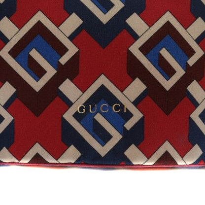 Gucci Clutch Bag Second Bag Geometric G All Over Pattern Magnet Logo Red Blue