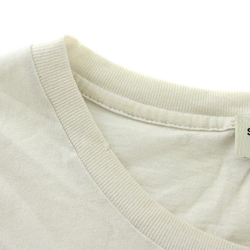 Saint Laurent Paris 19SS T-shirt Cut And Sewn Short Sleeves Crew Neck Damaged