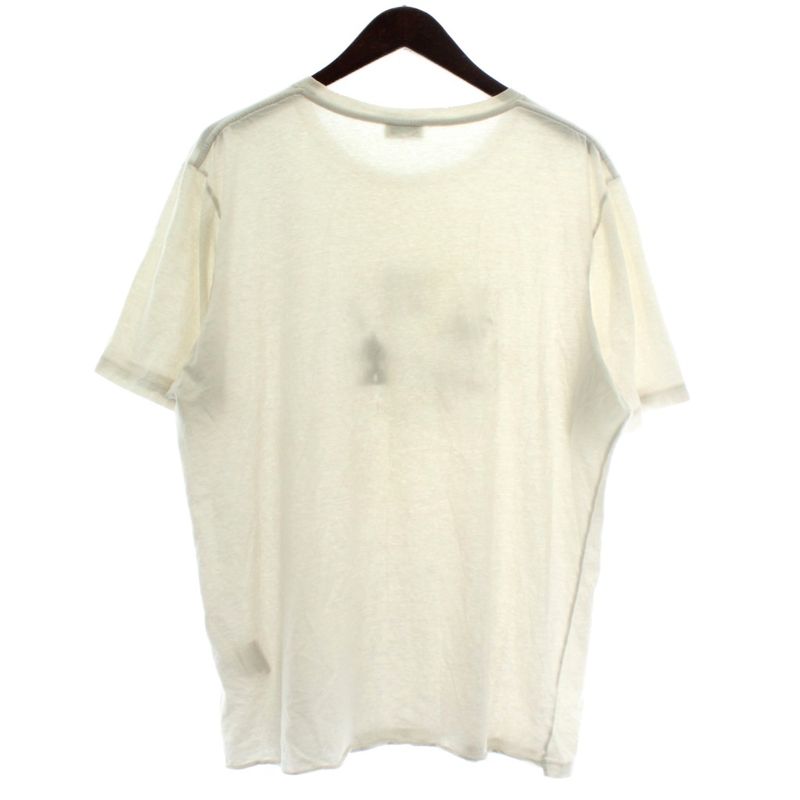 Saint Laurent Paris 19SS T-shirt Cut And Sewn Short Sleeves Crew Neck Damaged