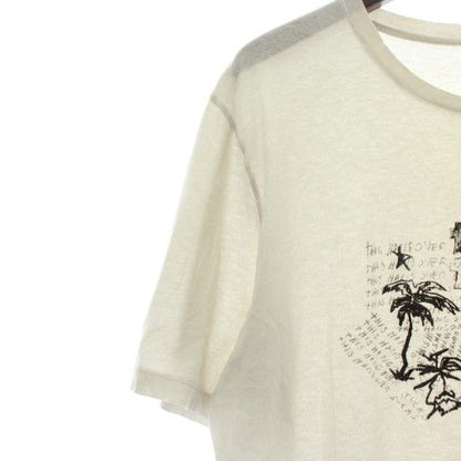 Saint Laurent Paris 19SS T-shirt Cut And Sewn Short Sleeves Crew Neck Damaged
