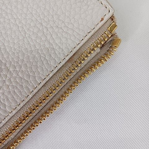 Prada Tote Leather Vittero Dino Beige Glaze Gold Color AA