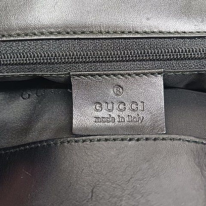 Gucci Hobo Bag Handbag One Shoulder Bag Jackie Canvas Leather Ivory Black AA