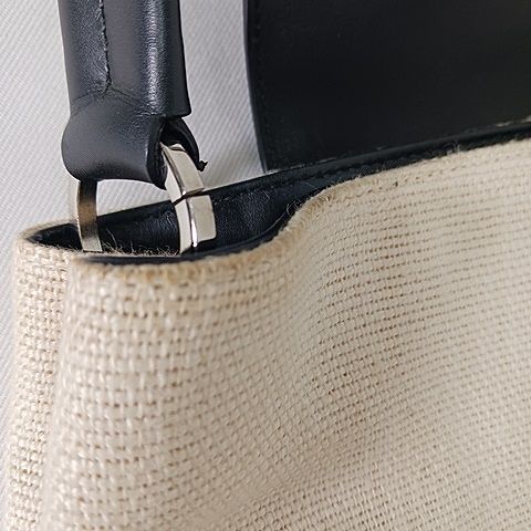 Gucci Hobo Bag Handbag One Shoulder Bag Jackie Canvas Leather Ivory Black AA