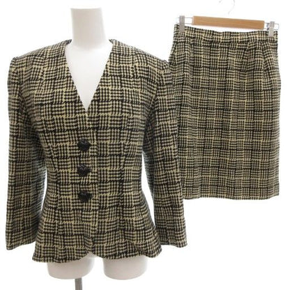 Yves Saint Laurent YVES Saint Laurent Vintage Setup Collarless Jacket 36 Skirt