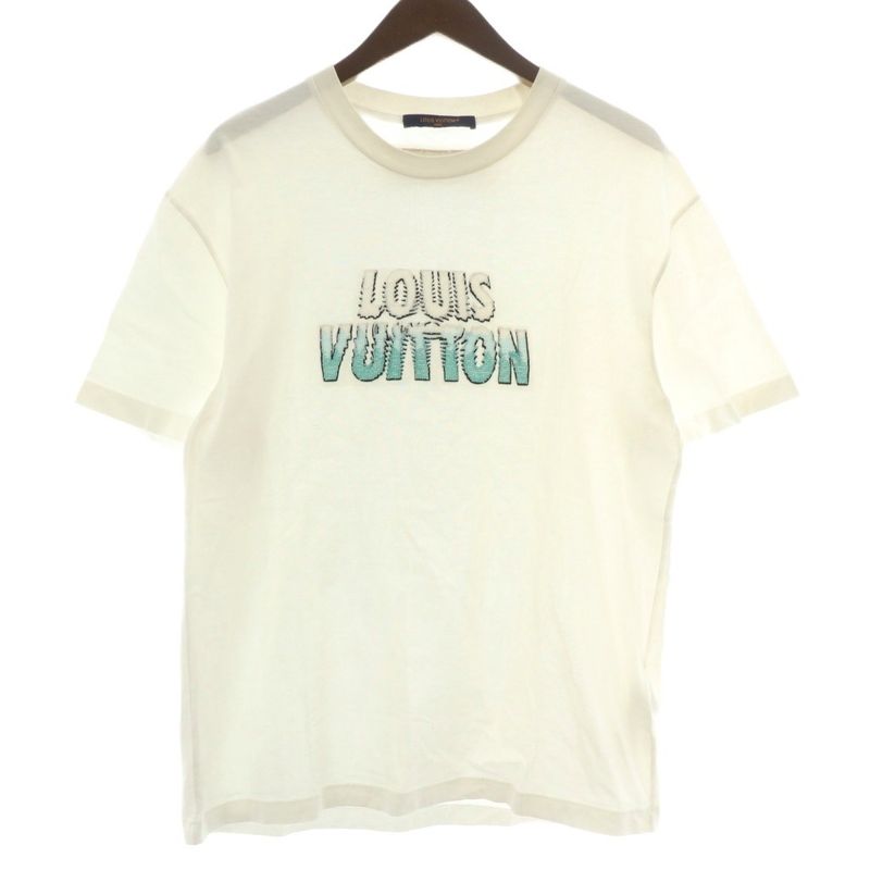 Louis Vuitton 23AW Embroidered Beaded T-shirt Cut And Sewn Short Sleeves Crew