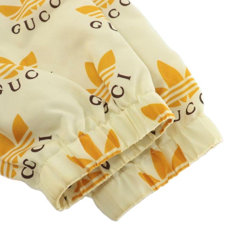 Gucci X Adidas Trefoil Print Jacket Anorak Jacket Nylon Half Zip Hood Storage