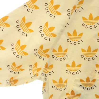 Gucci X Adidas Trefoil Print Jacket Anorak Jacket Nylon Half Zip Hood Storage