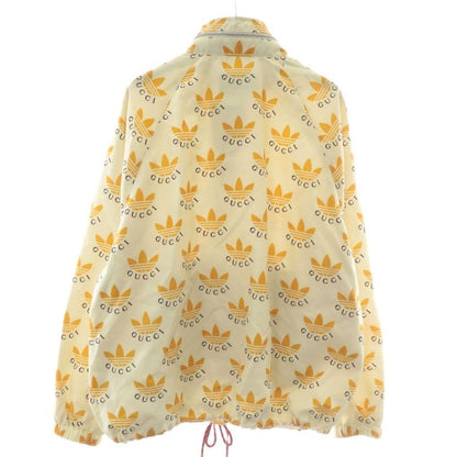 Gucci X Adidas Trefoil Print Jacket Anorak Jacket Nylon Half Zip Hood Storage