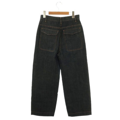 Chanel Front Pockets Denim Pants Jeans Zipper Fly Cotton 36 Dark Blue NR - OS