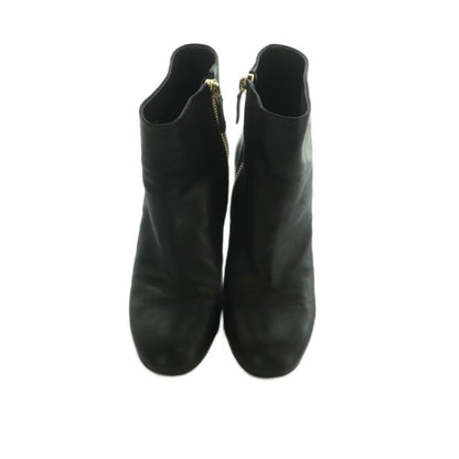 Chanel Short Boots Pearl Heel 39C 24.5cm (9.65in) Black MI - OS