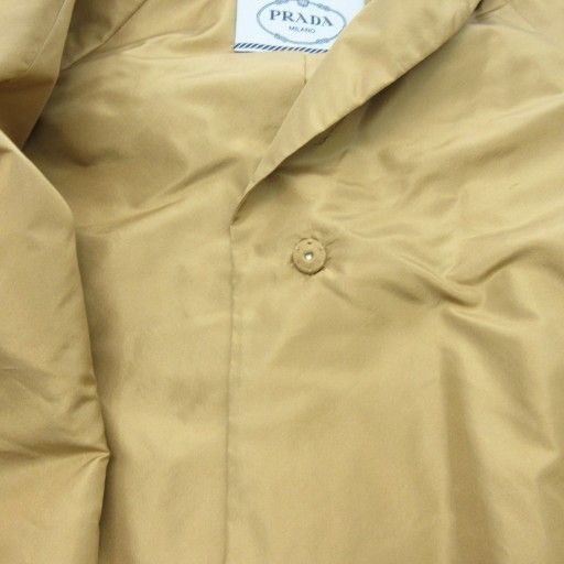Prada Re-nylon Tailored Jacket Short Length Beige 38 Approx M AA