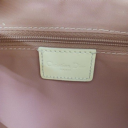 Christian DIOR Shoulder Bag Crossbody Diagonal Trotter Pink White AA