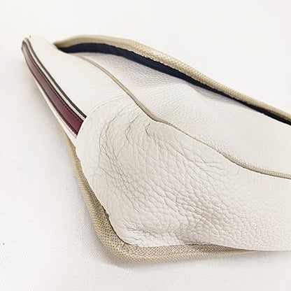 Loewe Maia Handbag One Shoulder Bag Anagram Leather Off White Gold Color AA