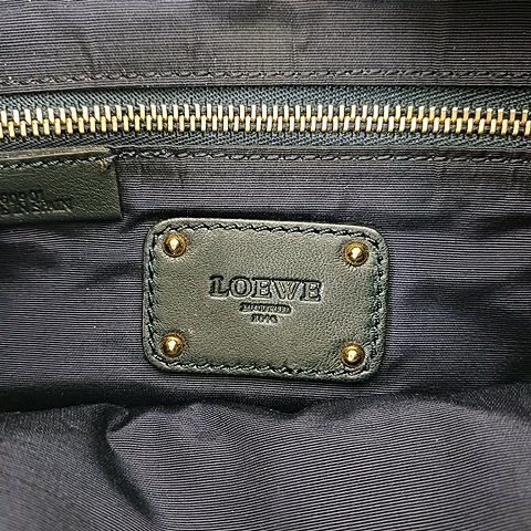 Loewe Maia Handbag One Shoulder Bag Anagram Leather Off White Gold Color AA