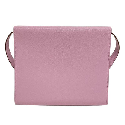 Hermes Wallet Click 16 Mauve Sylvestre Silver Hardware Shoulder Wallet