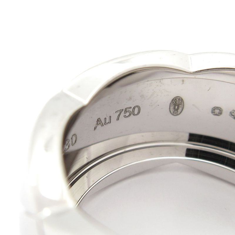 Chanel Ring 52 Coco Crushe Large J10573 18K White Gold