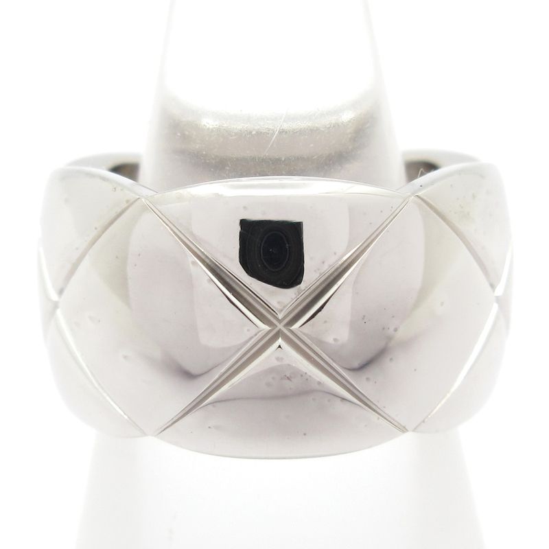 Chanel Ring 52 Coco Crushe Large J10573 18K White Gold