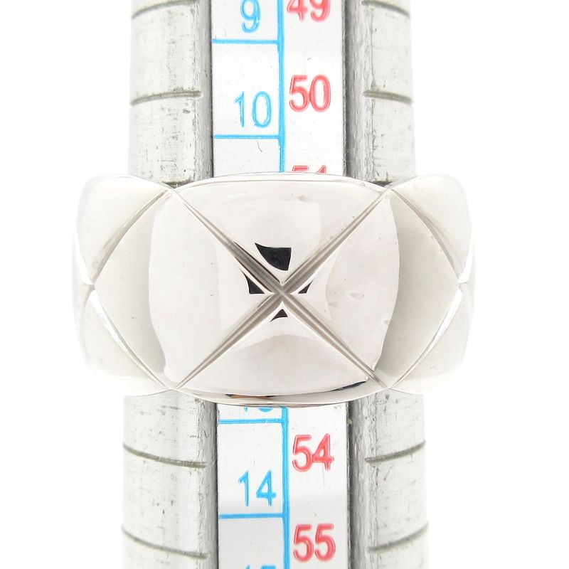 Chanel Ring 52 Coco Crushe Large J10573 18K White Gold