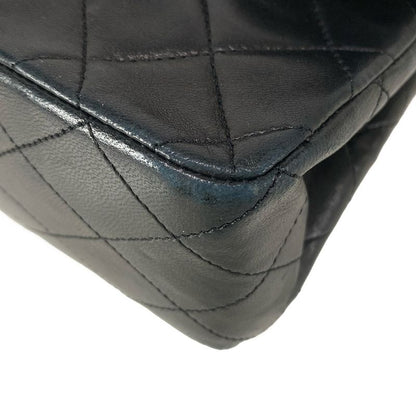 Chanel Shoulder Bag Double Flap Matelasse A01112 Black Gold Hardware Chain