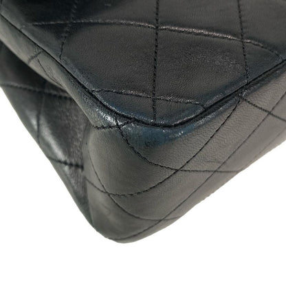 Chanel Shoulder Bag Double Flap Matelasse A01112 Black Gold Hardware Chain