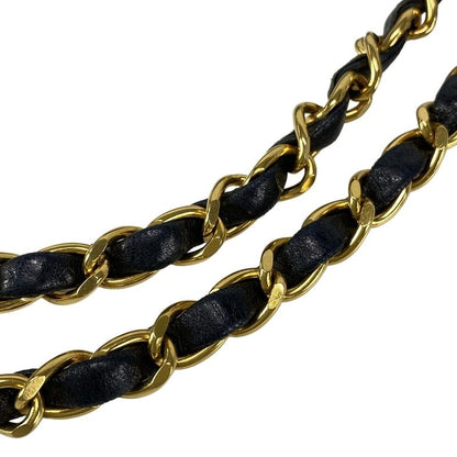 Chanel Shoulder Bag Double Flap Matelasse A01112 Black Gold Hardware Chain