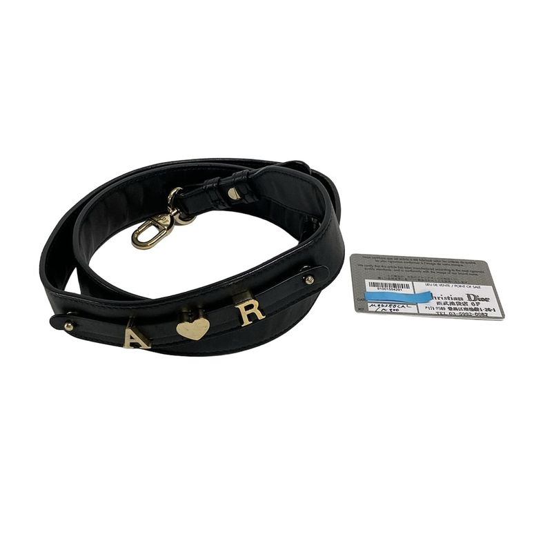 DIOR Christian Dior Handbag Lady Dior MY Abcdior Bag Small Black Lambskin