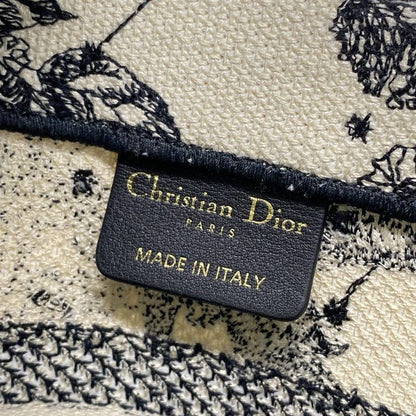 DIOR Christian Dior Tote Bag Book Tote Small Bag White And Black Dior Zodiac