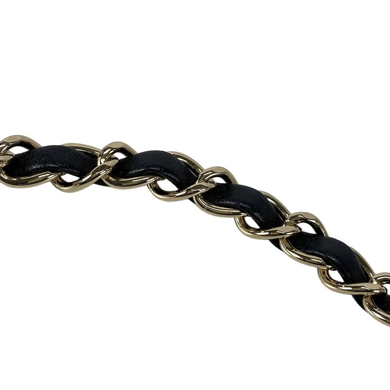 Chanel Shoulder Bag Matelasse As3091 Dark Grey X Multi Drawstring Bag Metal