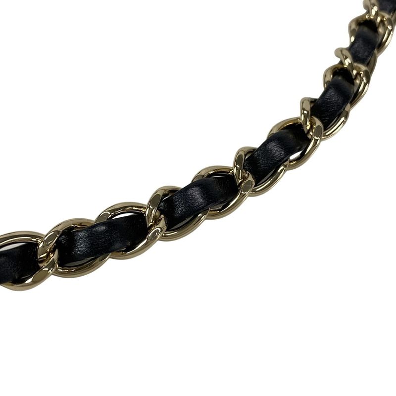 Chanel Shoulder Bag Matelasse As3091 Dark Grey X Multi Drawstring Bag Metal