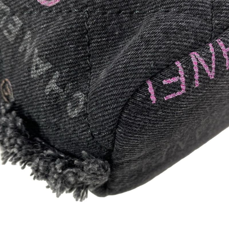 Chanel Shoulder Bag Matelasse As3091 Dark Grey X Multi Drawstring Bag Metal