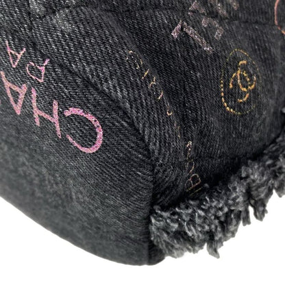 Chanel Shoulder Bag Matelasse As3091 Dark Grey X Multi Drawstring Bag Metal