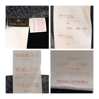 Louis Vuitton Christopher Nemeth Black Gray Cotton Ca36929 Shorts Half Pants