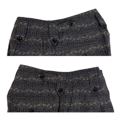 Louis Vuitton Christopher Nemeth Black Gray Cotton Ca36929 Shorts Half Pants