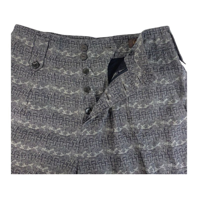 Louis Vuitton Christopher Nemeth Black Gray Cotton Ca36929 Shorts Half Pants