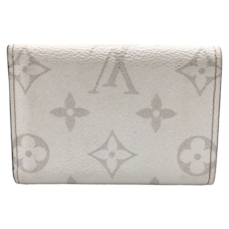 Louis Vuitton Taiga Llama Discovery Compact Wallet Optic White M30899