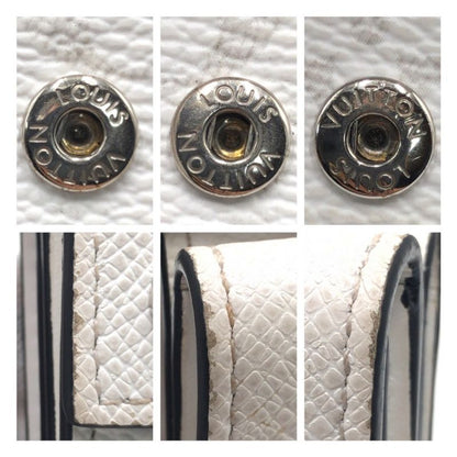 Louis Vuitton Taiga Llama Discovery Compact Wallet Optic White M30899