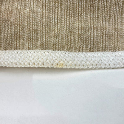 Christian DIOR Knit Long Sleeve Cardigan Long Length Piping Top Cardigan Cotton