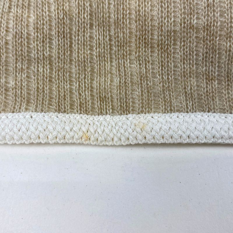 Christian DIOR Knit Long Sleeve Cardigan Long Length Piping Top Cardigan Cotton