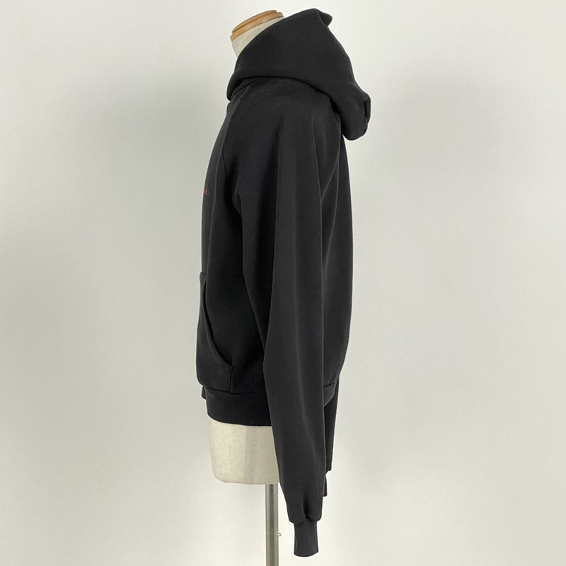 Balenciaga Logo Hoodie Pullover BB Mode Tops Hoodie Cotton Polyester Black Men's