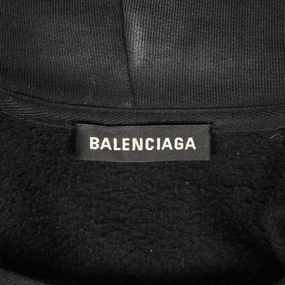 Balenciaga Logo Hoodie Pullover BB Mode Tops Hoodie Cotton Polyester Black Men's